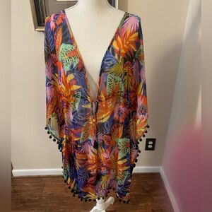 Blue Rod Beattie Swim Cover Up. Excellent Condition. Beautiful! Sz Large